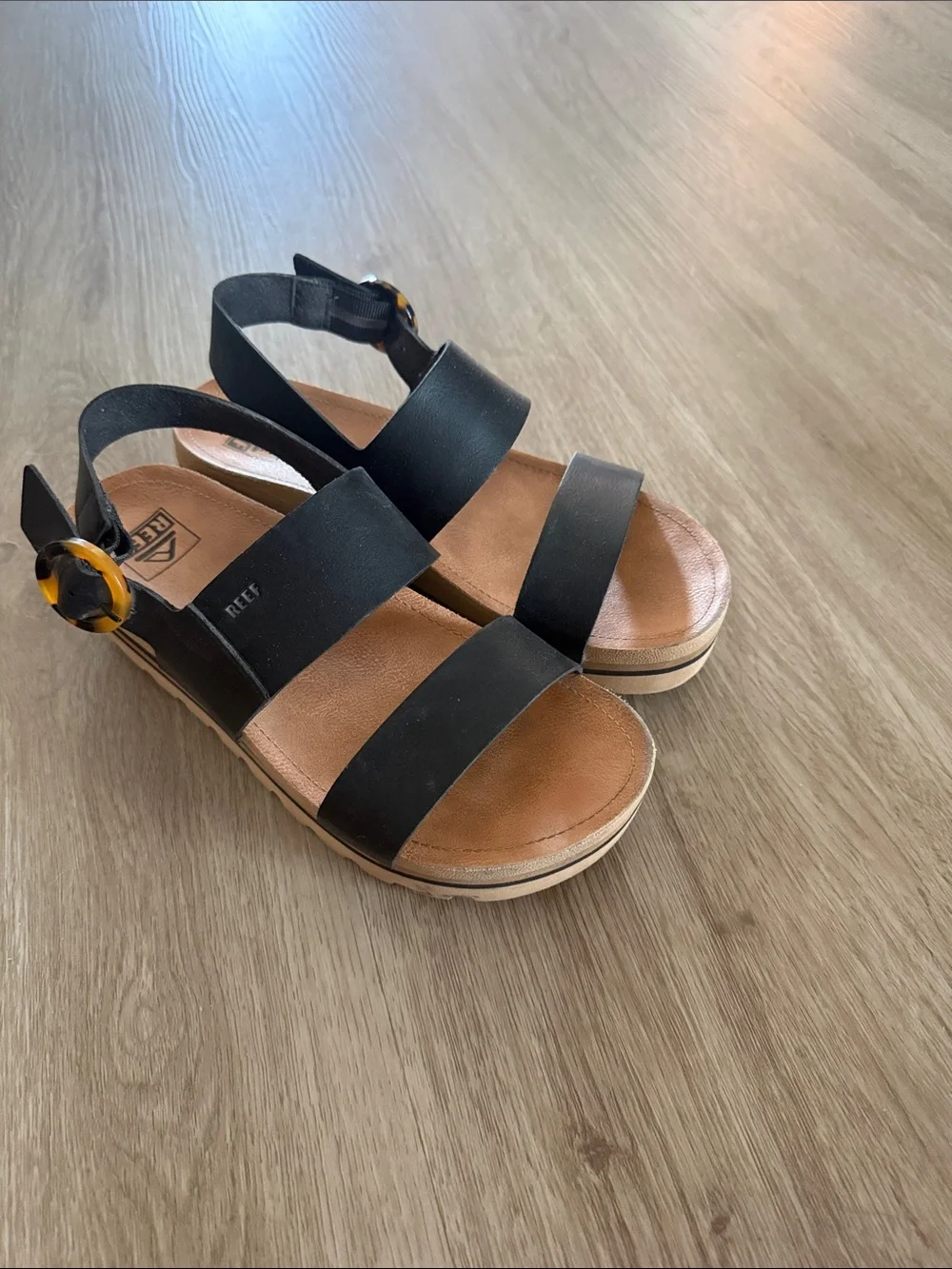 Reef Black Vista Hi Buckle